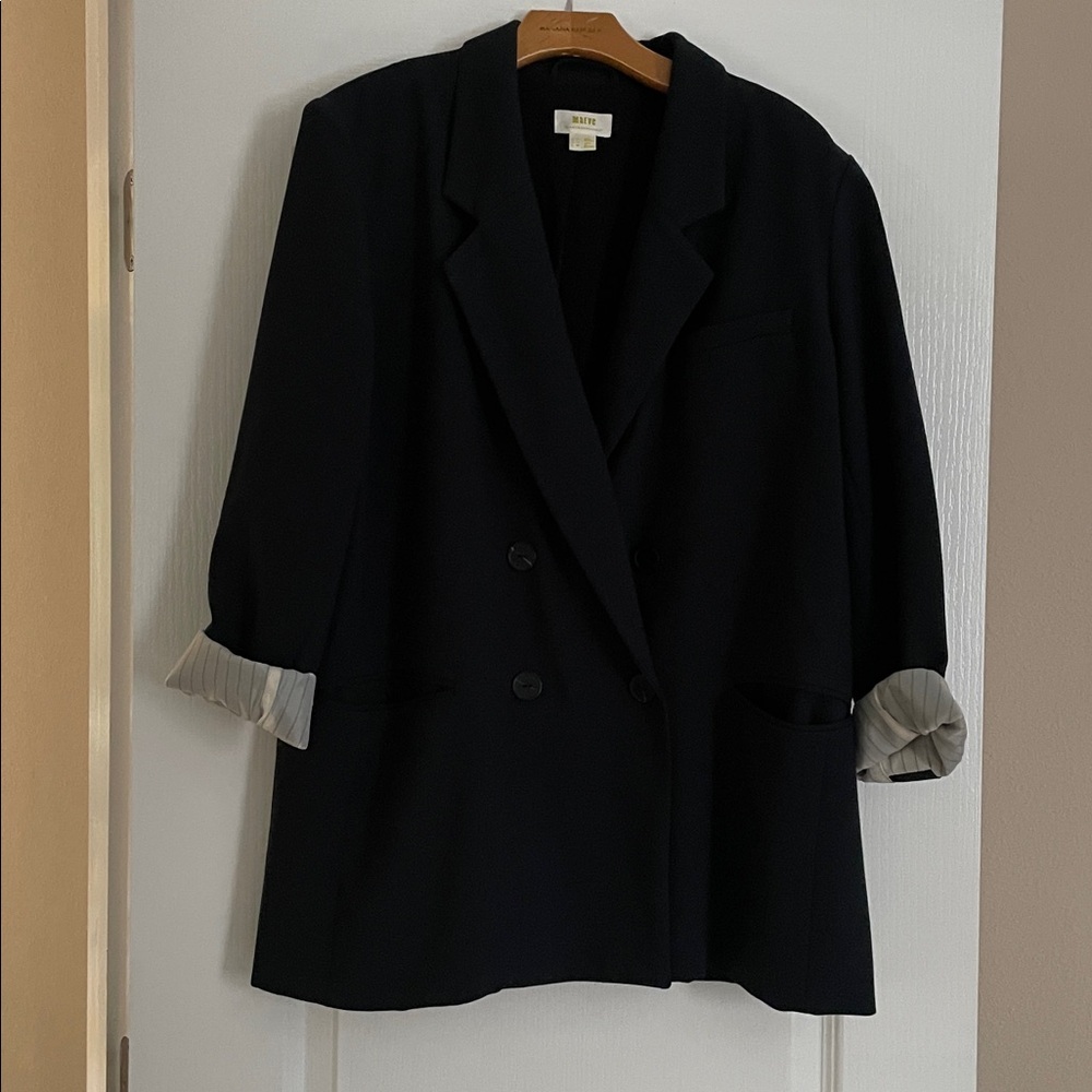 Anthropologie Maeve Black Blazer